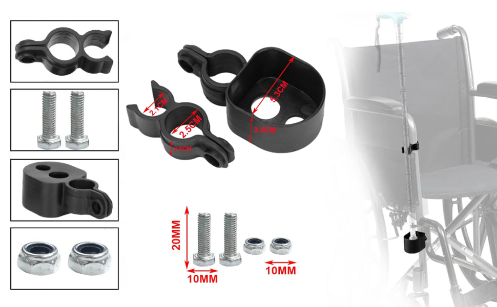 車椅子ステッキホルダー