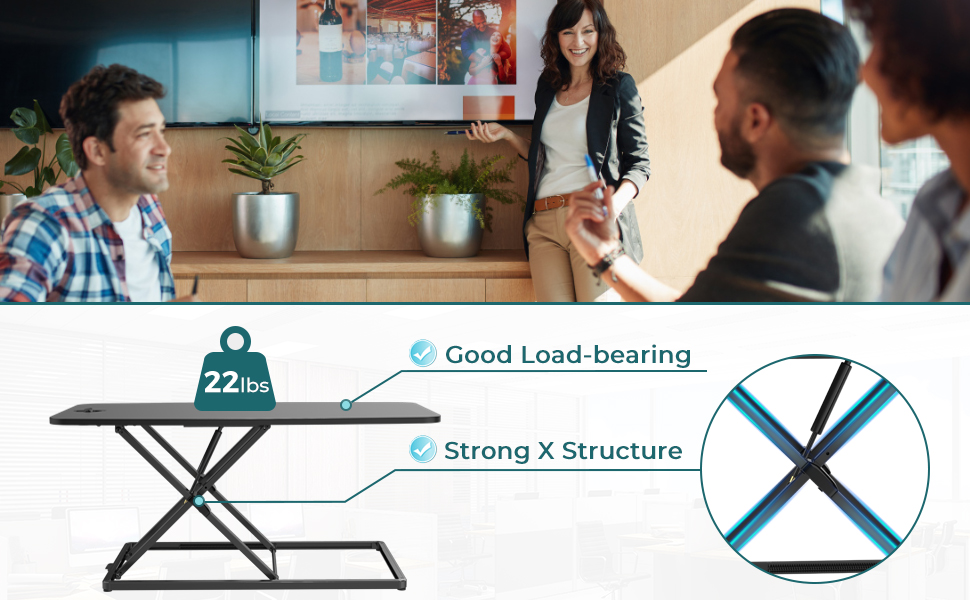 Standing Desk Converter Dual Monitor Sit Stand Desk Riser