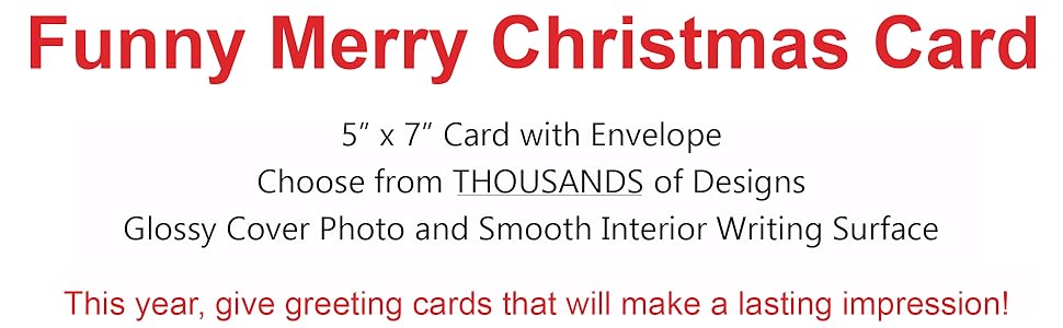 funny christmas cards 5x7