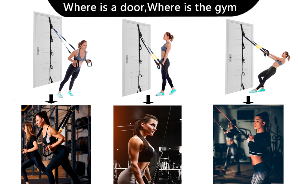 strap fitness training heavy duty attachment strength equipment physical wall