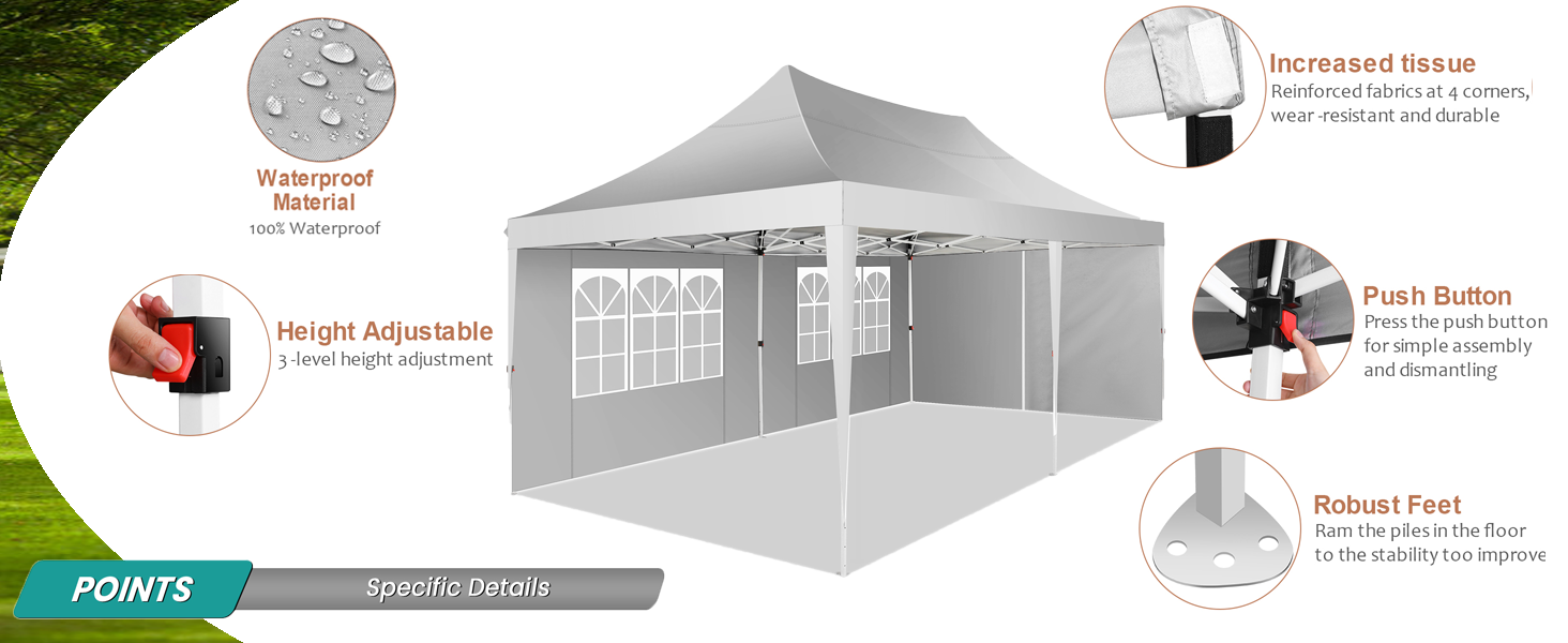 10x20 pop up canopy