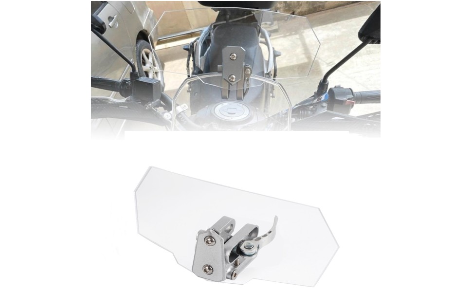 Joyzan Motorcycle Windshield Extension, Motorbike Wind Deflector