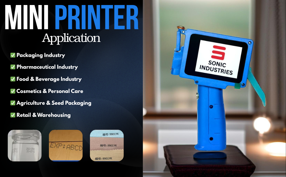 TIJ Thermal Handheld Mini Printer Pro – Portable Wireless Inkjet Printer for Labels, Barcodes