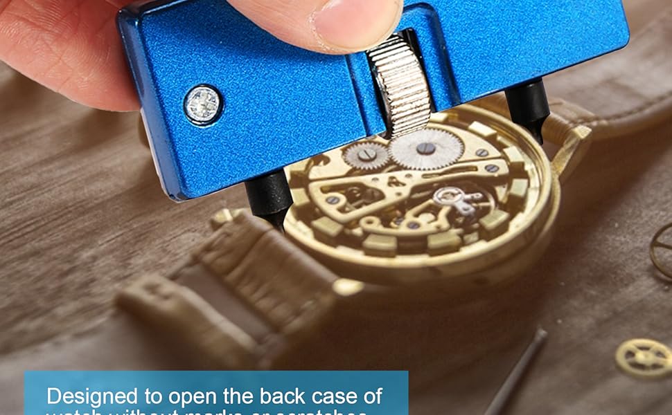 Watch Case Opener, Metal Rectangle Watch Back Case Cover Battery Change