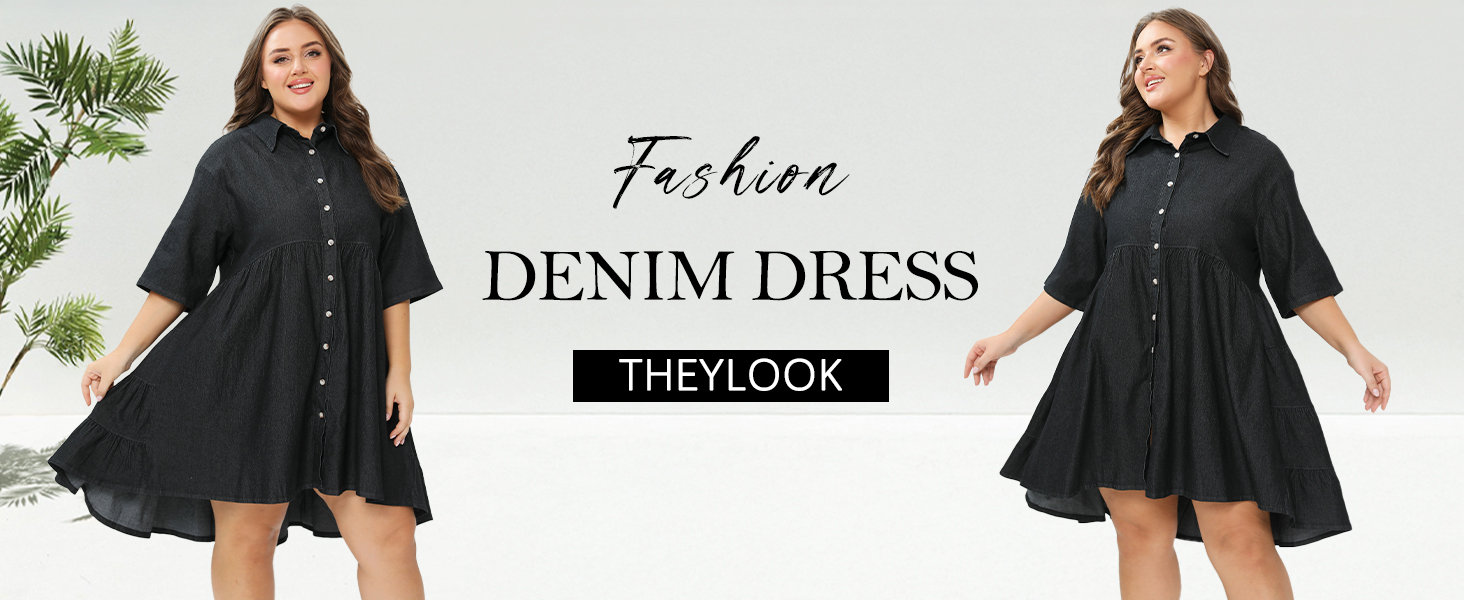 denim dress for women