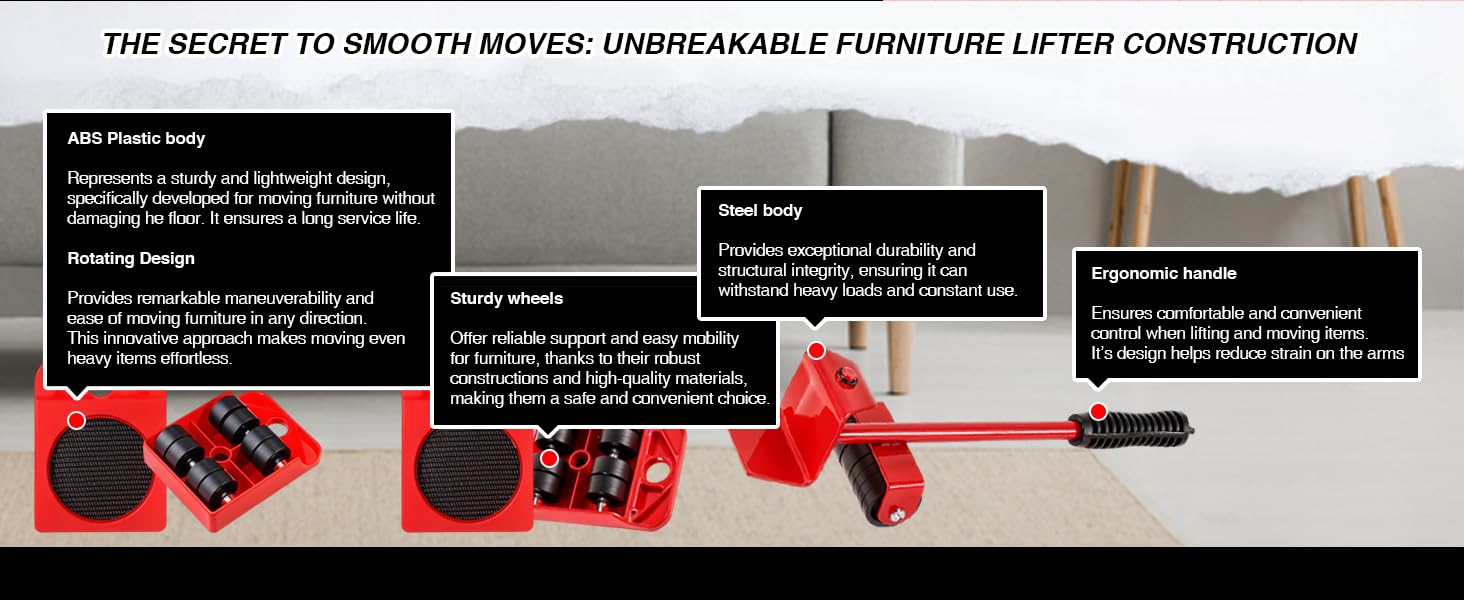 bed wheel for heavy bed,heavy furniture lifter mover tool set,wheel for furniture,bed lifter tool