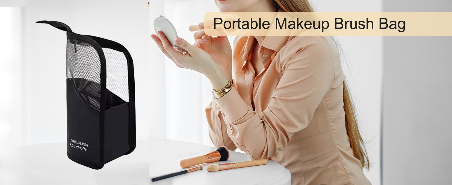 Makeup brush pouch case