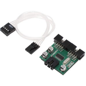 Amazon | アイネックス USB2.0ヘッダー 2分配ハブ HUB-06A
