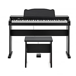 JDP-1 Junior Digital Piano by Gear4music, Matte Black