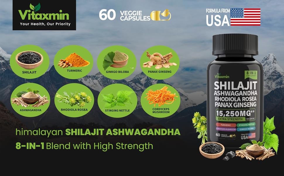 Shilajit, Ashwagandha, Ginseng, Turmeric, Stinging Nettle, shilajit for men, shilajit for women