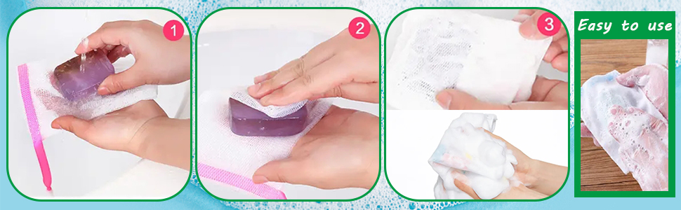 handmade soap bubble mesh bags