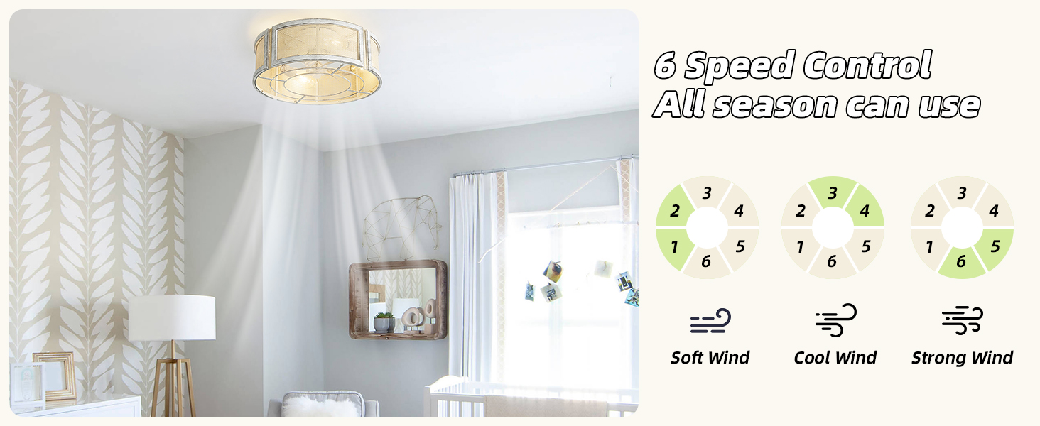 Boho Ceiling Fans with Lights
