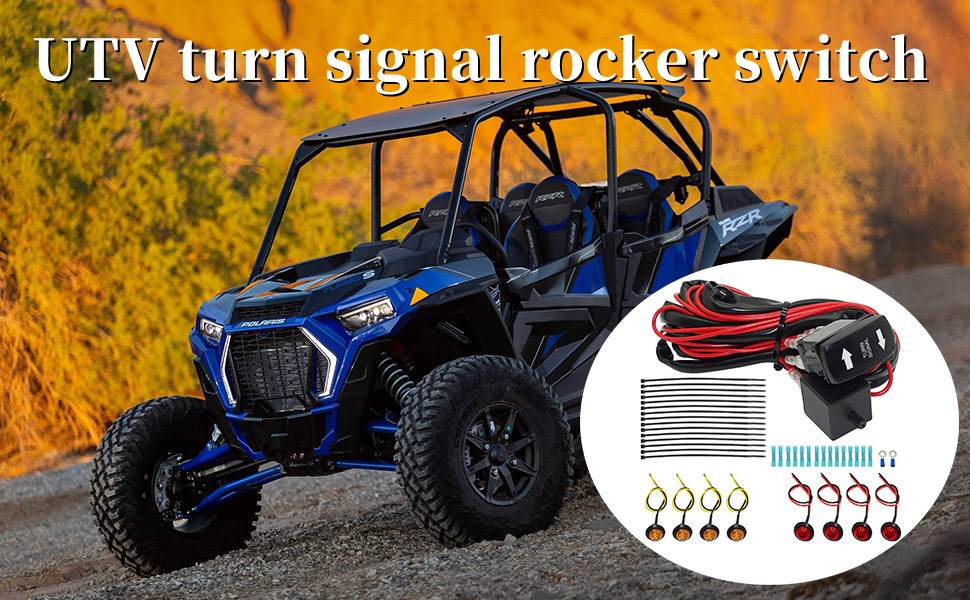 UTV turn signal kit, Turn Signal Rocker Switch ATV Street