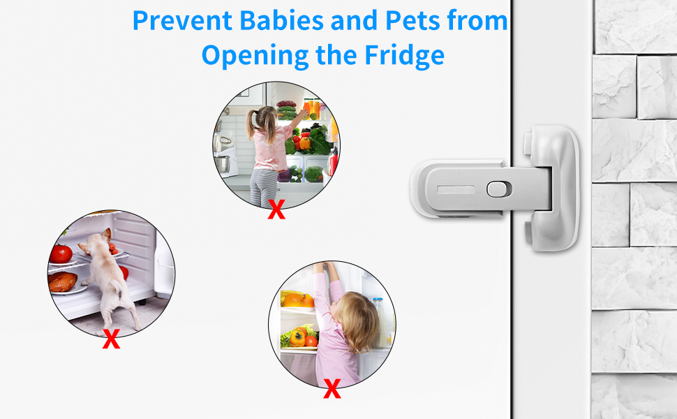 VSTM 2 Pack Fridge Locks for Kids and Toddlers, Child