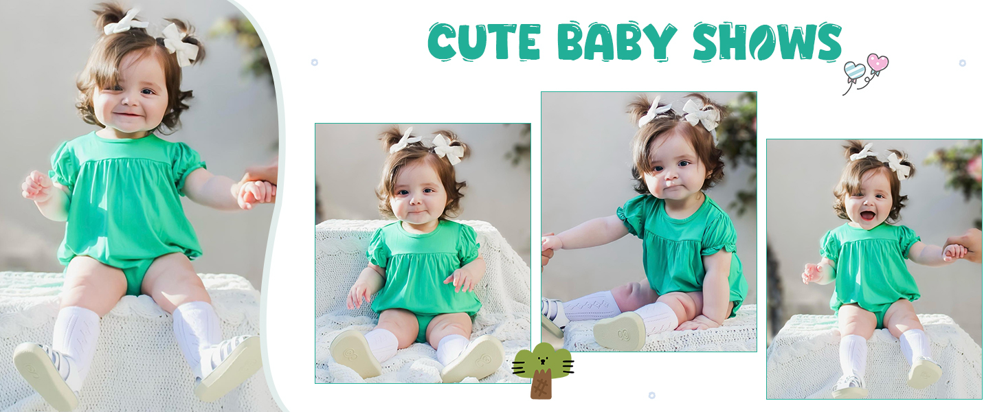 woshilaocai Baby Girls Spring Summer Clothes Newborn Smocked... Newborn Smocked Romper Bubble Vintage Bodysuit Outfit