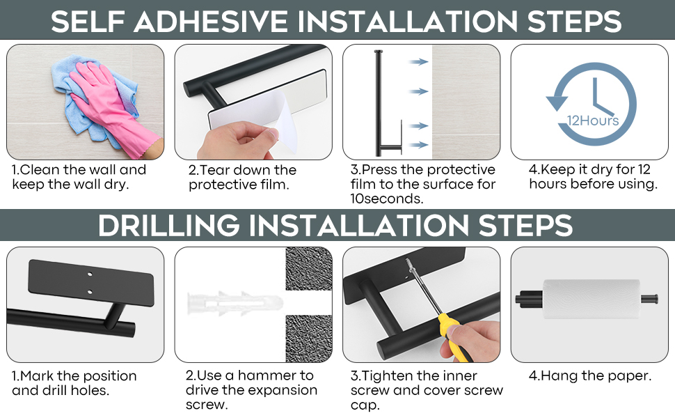 Paper Towel Holder Under Towel Holder,Stainless Steel