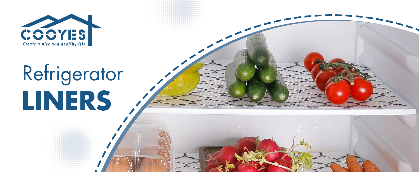 Cooyes Refrigerator Liners Premium Refrigerator Shelf