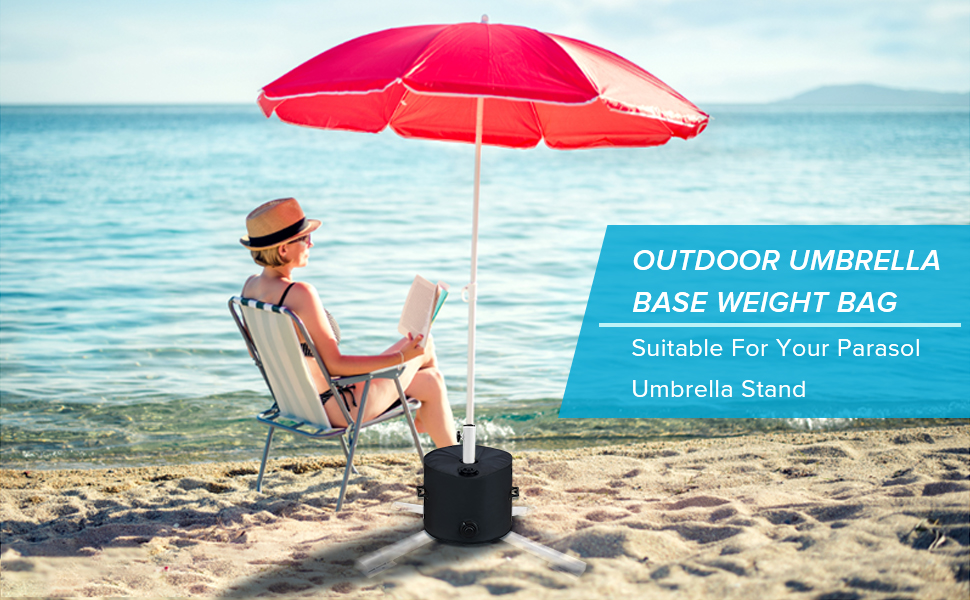 1Pcs 1000D Umbrella Base Weight Bag Up to 100 lbs Water