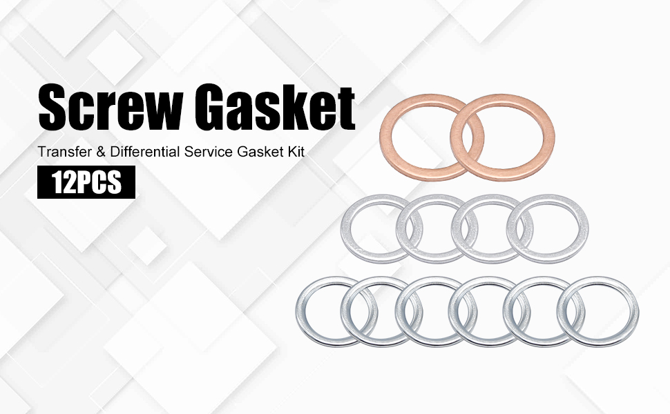 12 Pack Differential & Transmission/Transfer Case Drain Plug Crush