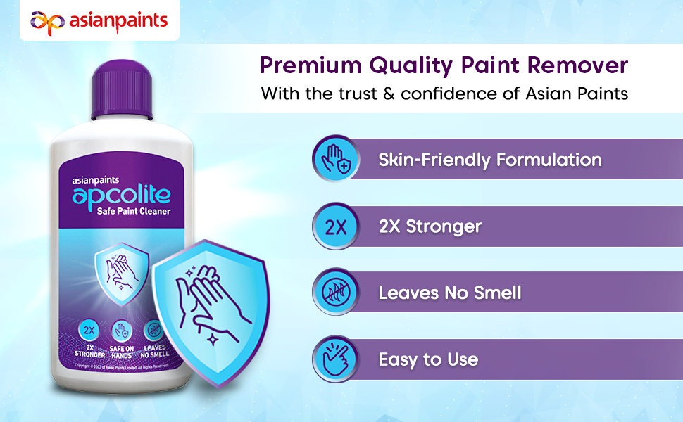 Asian Paints Apcolite Paint Remover (1L) Faster & Easy Paint Remover Suitable for Wooden,Tiles