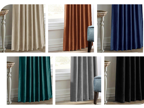 Amazon.com: Dreaming Casa Darkening Black Velvet Curtains