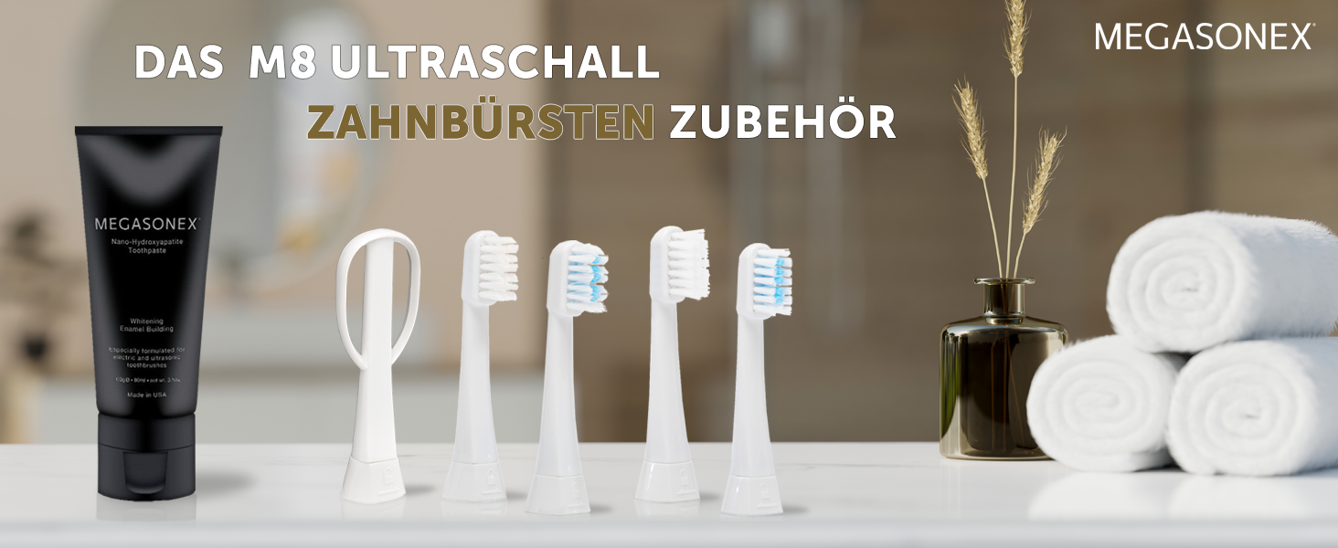 MEGASONEX M8 Ultraschallzahnbürste - ohne spezielle Ultraschallzahnpasta benutzen