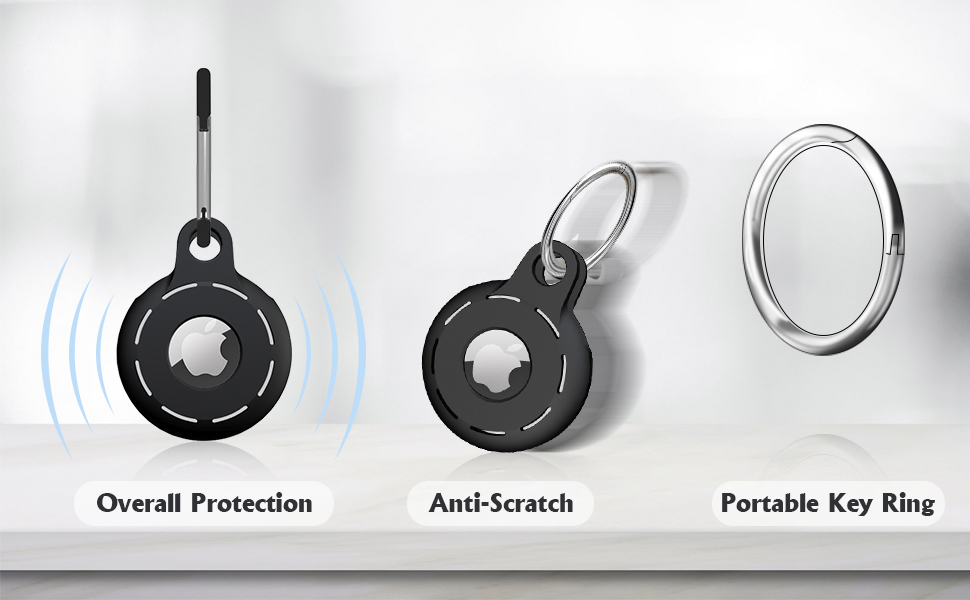 Arae Airtag Case/Airtag Keychain Full Protection Airtag Holder