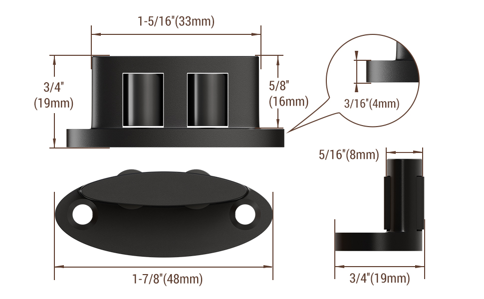 Sliding Barn Door Floor Guide Bottom