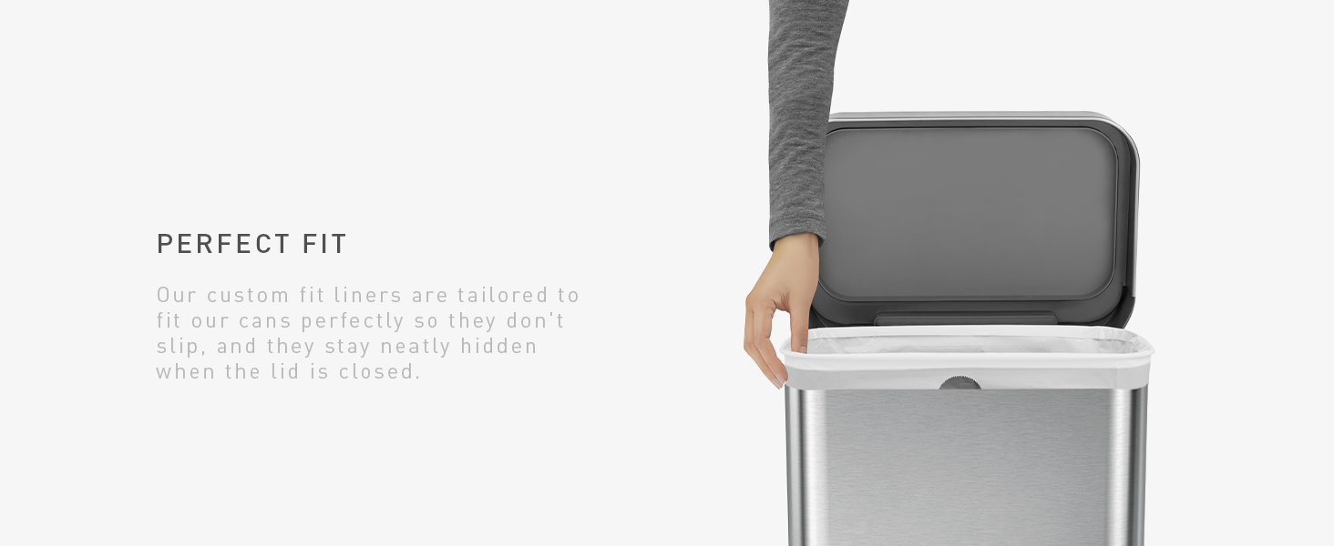 Perfect Fit | Custom fit liners are tailored to fit our cans perfectly so they do not slip