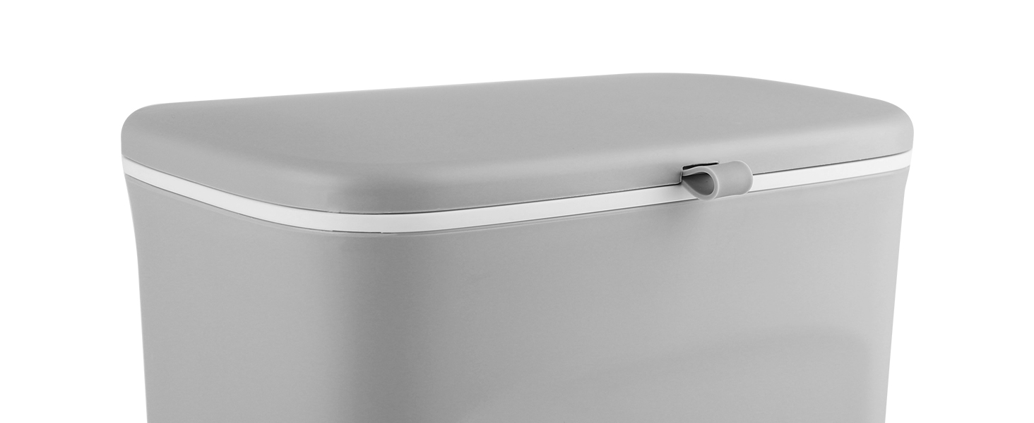 KWANITHINK Hanging Kitchen Bin with Lid, Cupboard Bins for Kitchen Door, Trash Can Waste