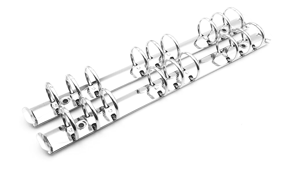 Shuokecrafts 2Pcs Metal B5 Size 9 Ring Binder Mechanism