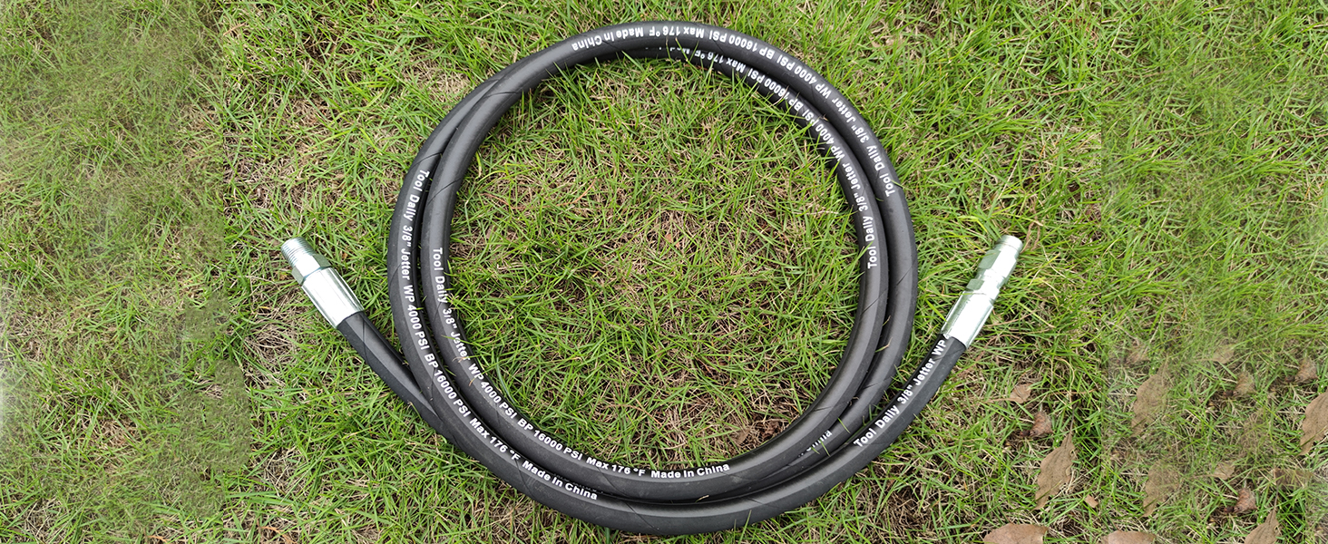 Tool Daily Pressure Washer Whip Hose with Swivel, Hose Reel Connector Hose for