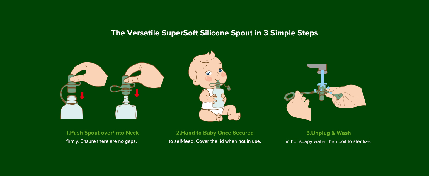 baby food pouch toppers no spill