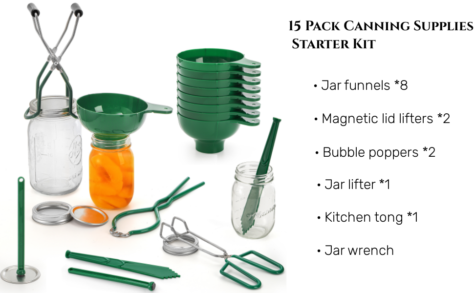 AVLA 15 Pack Canning Kit, Canning Supplies Starter Kit