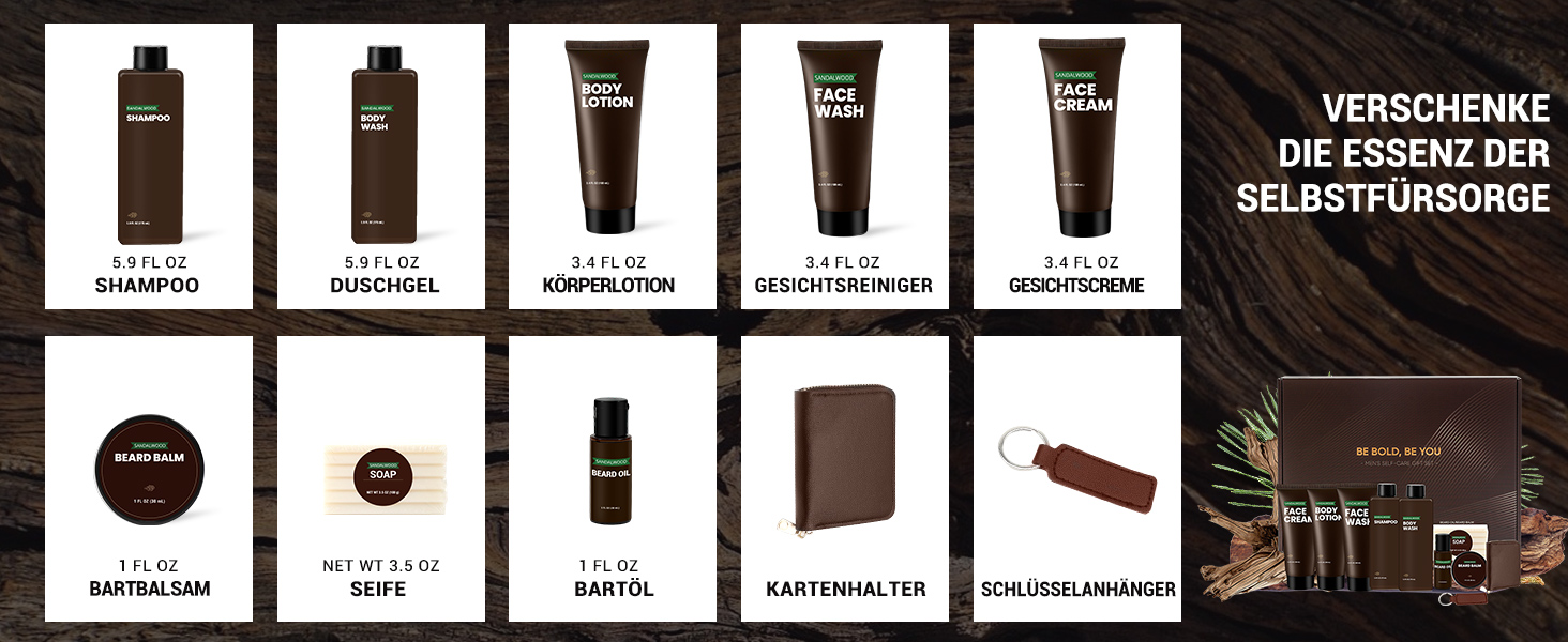 Produktpalette mit mehreren dunklen elektronischen Zubehörteilen oder Komponenten, die in einem Rastermuster vor schwarzem Hintergrund angeordnet sind.