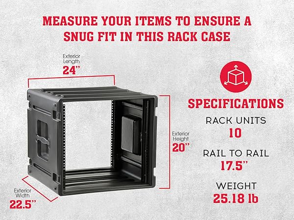 Amazon.com: SKB 6U Roto Rack Case - Durable Polyethylene