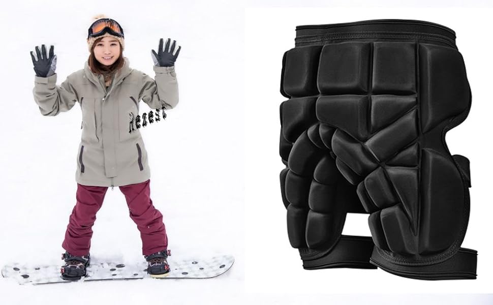 スノーボードプロテクター男女 Amazon | ヒッププロテクター ケツ パッド スキー スノボ