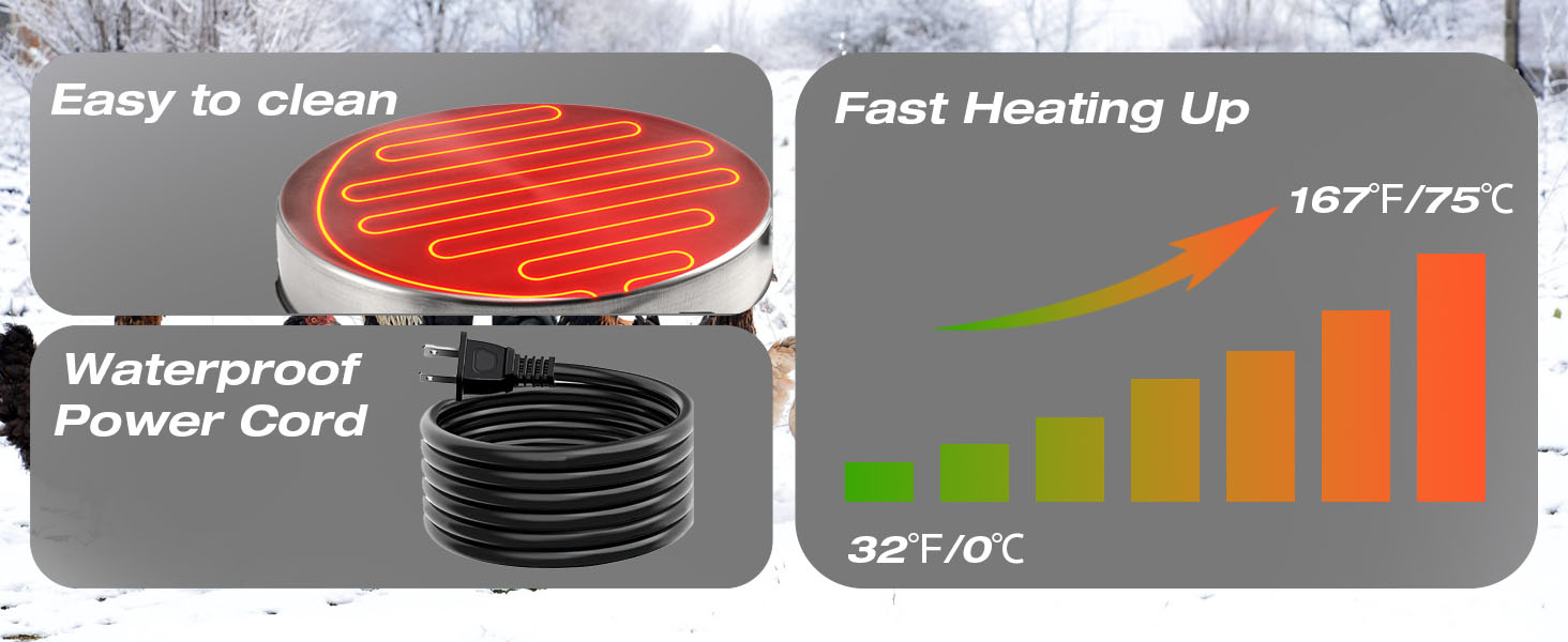 Chicken Water Heater for Winter