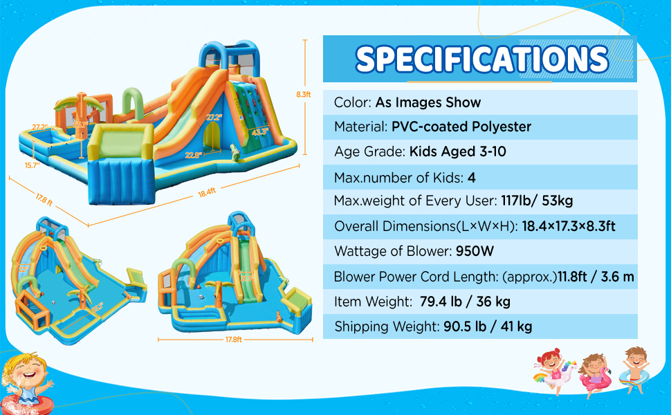 11-in-1 Inflatable Water Slide