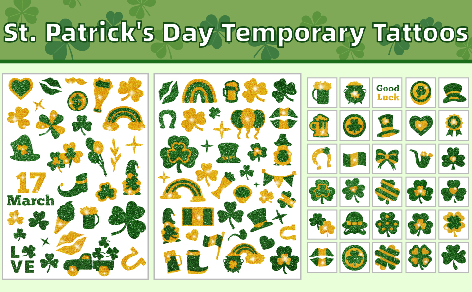 St Patricks Day Shamrock Tattoos