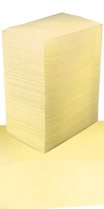 Disposable Dental Bibs yellow