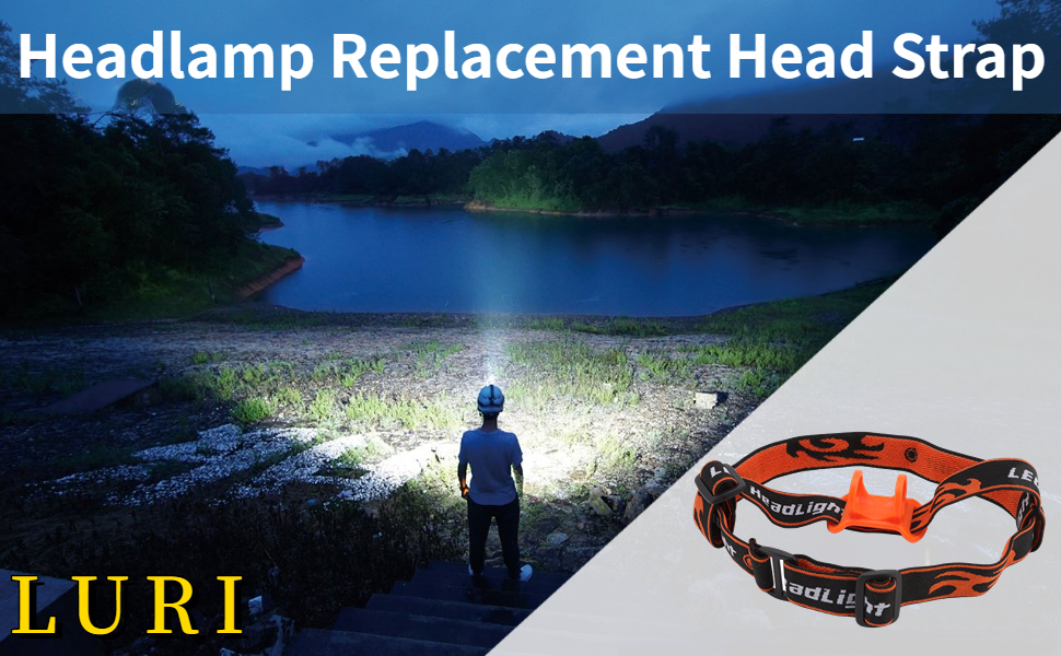 LURI Headlamp Replacement Strap, Elastic LED Headlamp