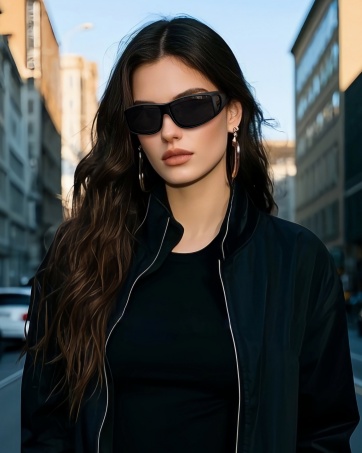 black sunglasses