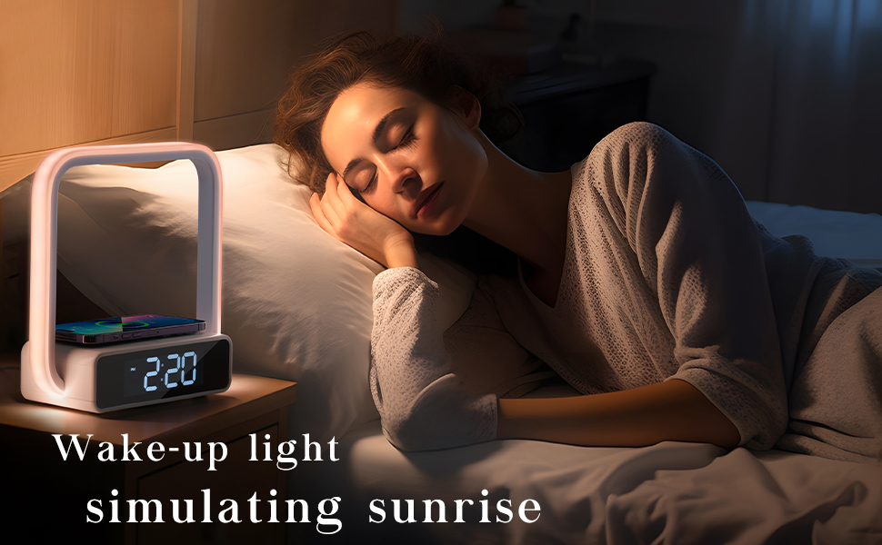 simulating sunrise.