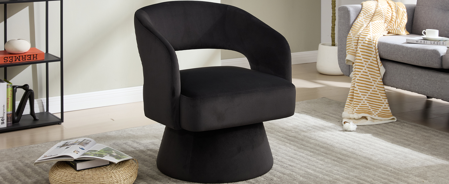 Swivel Barrel Chair