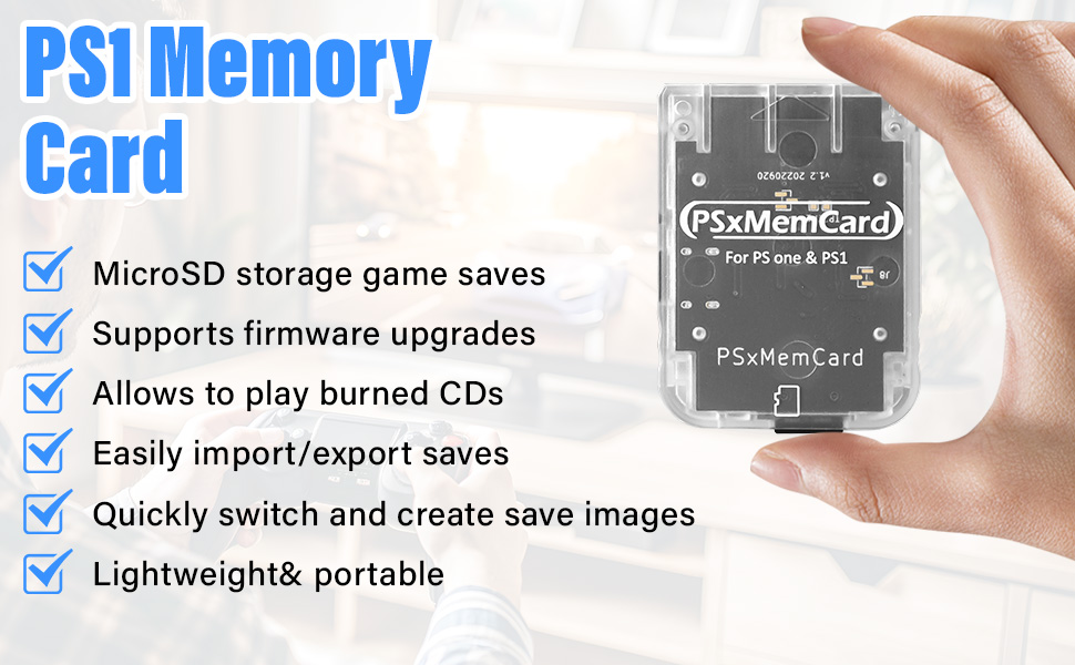 Amazon.com: PS1 Memory Card with 512MB Micro SD Card, High