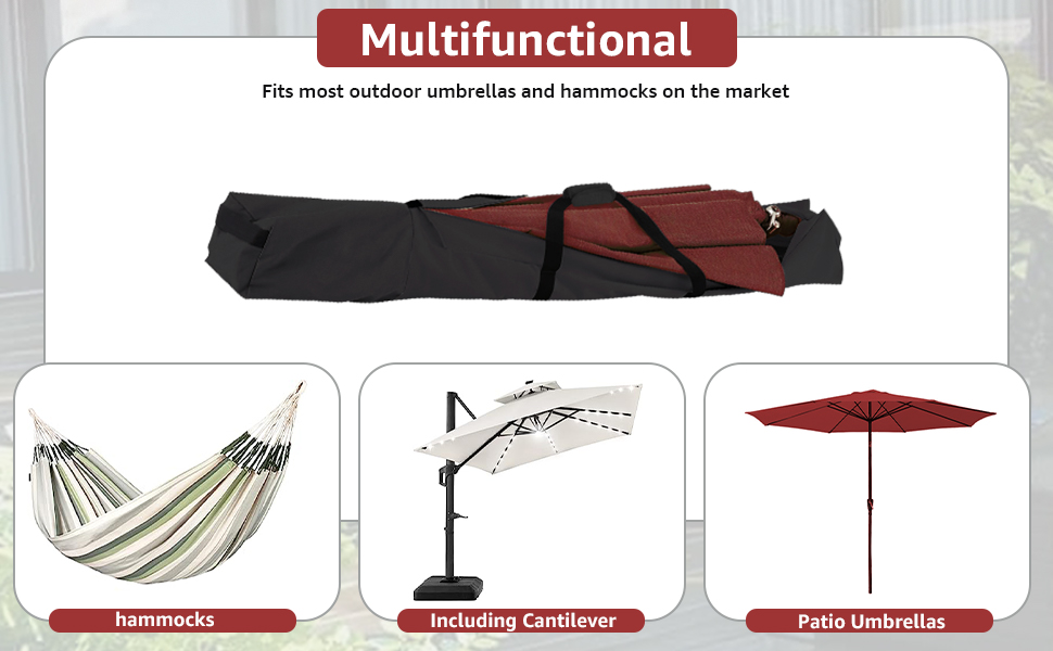 Uthem Patio Umbrella Storage Bag 67 Inch Waterproof