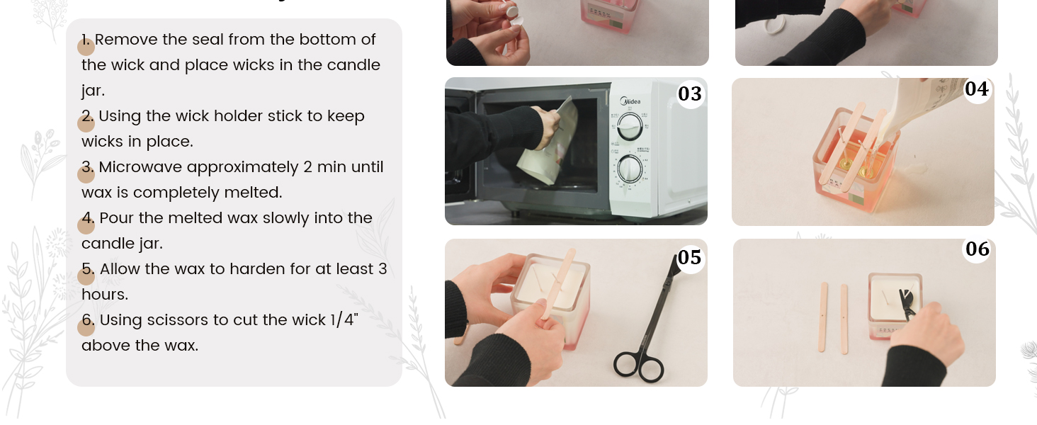 how to refill scented candles