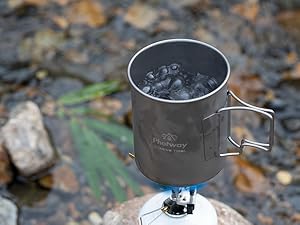 750ml Camping Titanium Pot