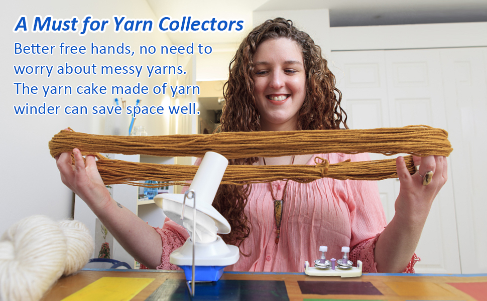 Adhafera Yarn Winder, Yarn Ball Winder for Crocheting, The